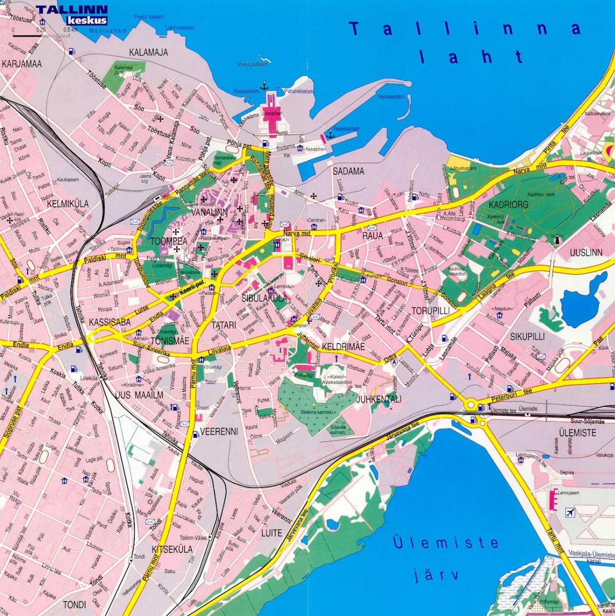 mapa tallinn Estonija 