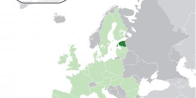 Estonija na kartu europe