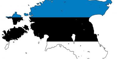 Karta iz Estonije zastavu