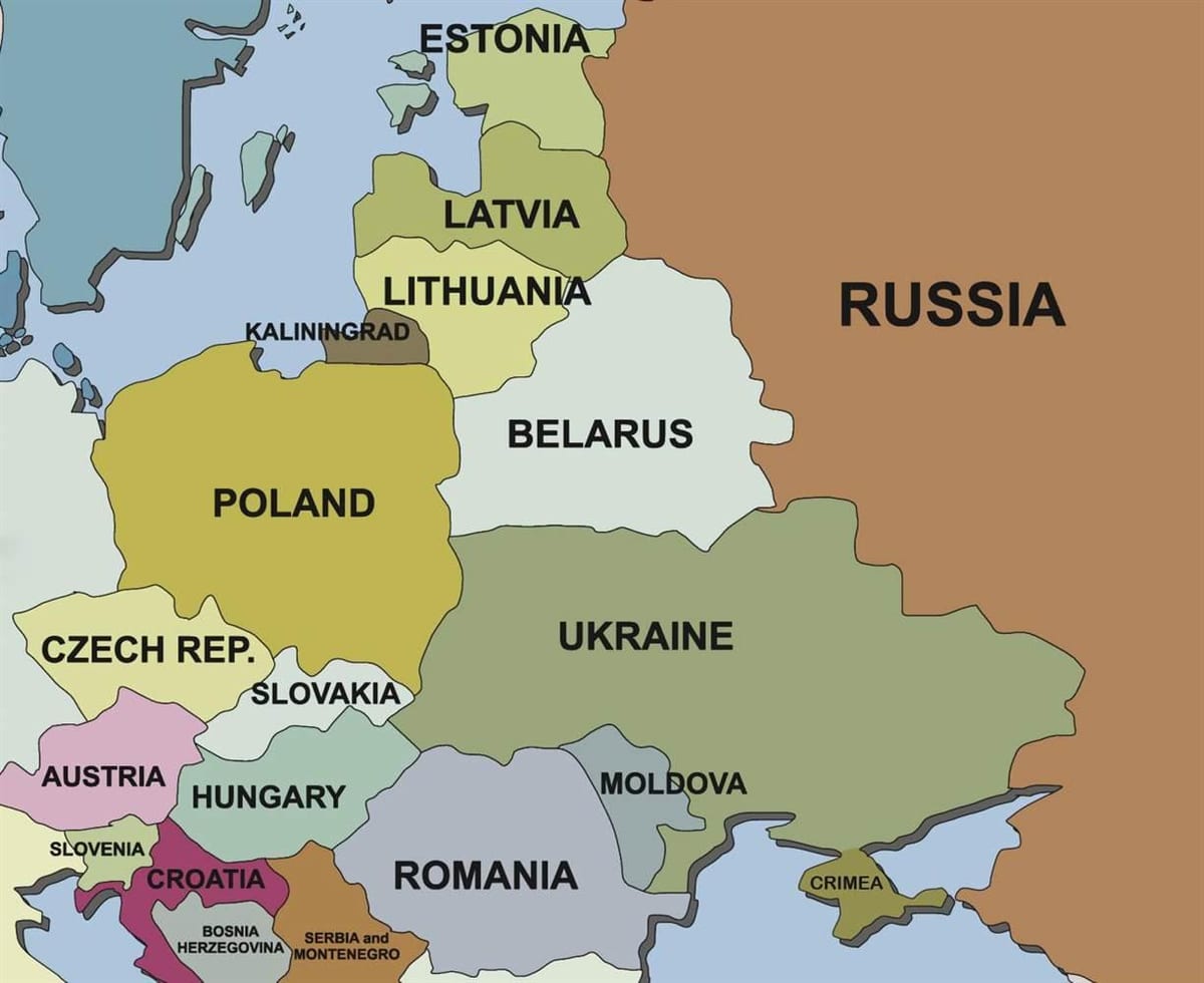 mapa mapu Estonija u okruženju