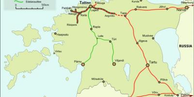 Karta iz estonije željeznice